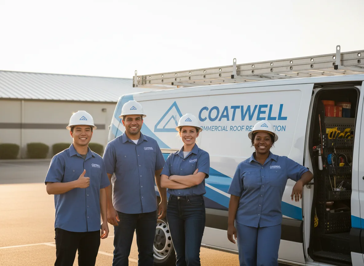 Commercial roof coating company in Wilmore, KS