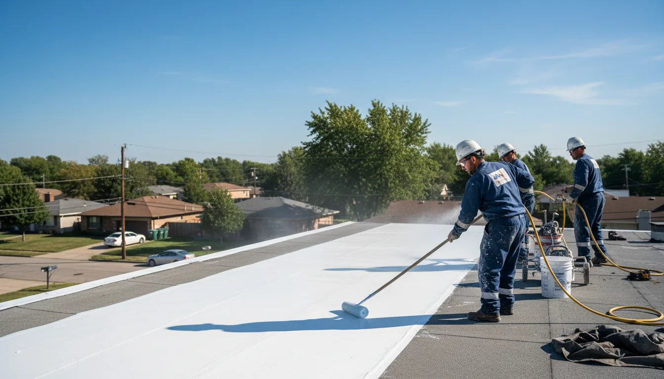 Commercial roof coating in Wilmore, KS near me